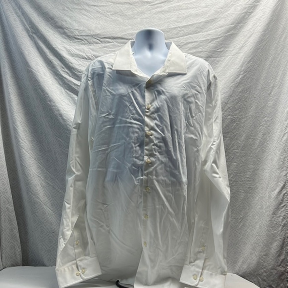 Goodfellow big and tall 4XBT white button dress shirt nwt